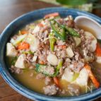 野菜もしっかり食べたい！
麻婆オクラ豆腐