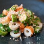 あと一品♪『オクラとちくわポン酢和え♪』