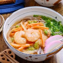 【かき揚げそば】年越しに♡海老と野菜のかき揚げ♬