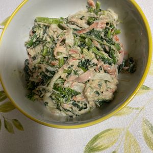 836783の作ってみた!投稿(5分de完成♡抱えて食べたい♡ほうれん草とツナのサラダ♡)