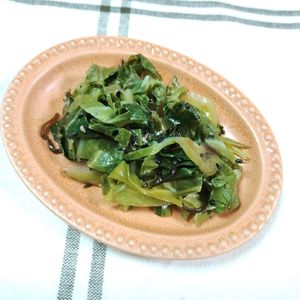 M＊Pの作ってみた!投稿(レンジで簡単☆キャベツの外葉ナムル。)