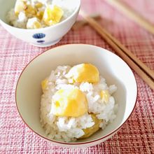 【栗ご飯】塩だけで美味しい!愛媛県は栗の生産量2位です。