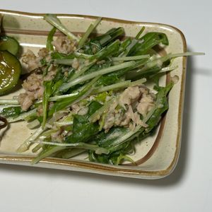 しんやの作ってみた!投稿(ポリ袋で簡単！＊水菜とツナのごまマヨサラダ＊)