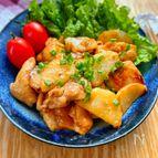 鶏ももと長芋の味噌マヨ照り焼き