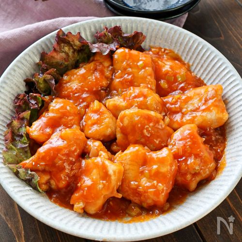 【辛くない!簡単鶏チリ】子どもも食べられる!むね肉しっとり