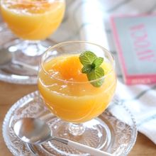 オレンジと白ワインのゼリー