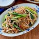 豚こま肉と小松菜のにんにく醤油炒め