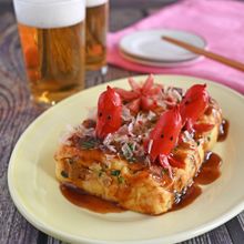 卵焼き器で作るお手軽たこ焼!タコさんウィンナーの豆腐カクたこ