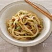 ねぎ納豆の焼きうどん