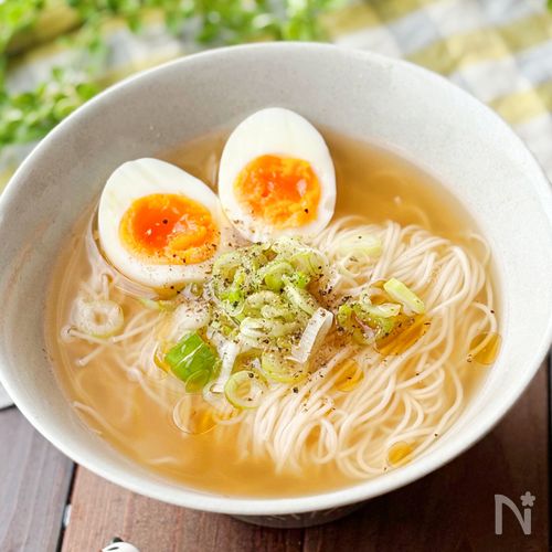 【醤油ラーメン風！にゅうめん】お手軽ぱぱっとランチにおすすめ