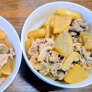 しゃきぴよラブの作ってみた!投稿(豚こま大根【#作り置き #お肉柔らか #10分で味しみ】)