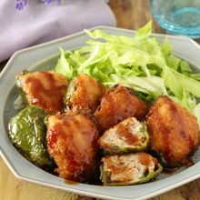 衣付けらくらく♪ピーマンの肉詰めフライ