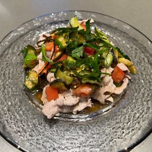 397519の作ってみた!投稿(夏野菜たっぷり豚しゃぶサラダ)