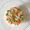 根菜と枝豆の豆腐ナゲットの下準備