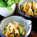 切干大根と胡瓜のすし酢炒め