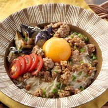 【常備菜アレンジ💛】肉味噌のっけそうめん