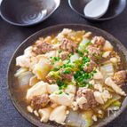 簡単でおいしい！くずし豆腐と白菜とひき肉の和風とろみあん
