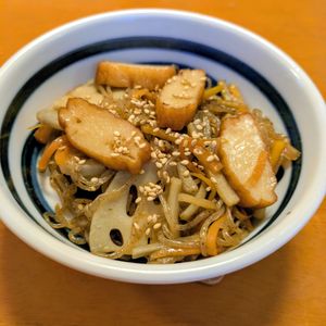 ゆきまる🐬🫧の作ってみた!投稿(【さつま揚げと根菜のきんぴら】つくりおきおかず👌)