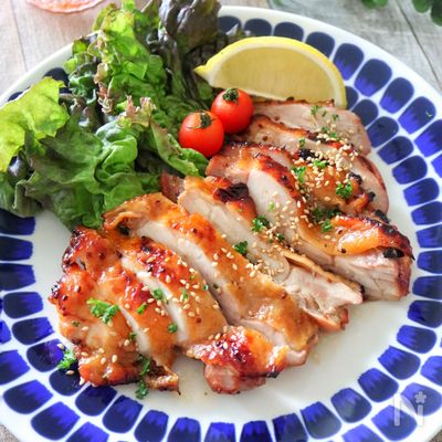チキンのマスタードグリル♩漬け込んで焼くだけなのに美味しすぎ