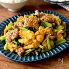 ワンパン10分！【ふんわり卵のひき肉オイスター炒め】