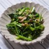 じゃこと大根菜のガーリック炒め