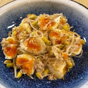 楽ラク手抜キッチン🐶🐾の作ってみた!投稿(抱えて食べたい♪【もやたまサラダ】)