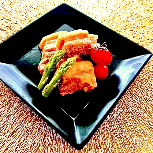 圧力鍋でほろほろ簡単!『中華風・白だし豚の角煮』