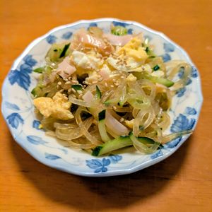 ゆきまる🐬🫧の作ってみた!投稿(【中華風春雨サラダ】レンジでお手軽!パパッとあと1品に♪)