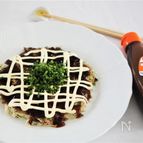 牛すじこんのお好み焼き