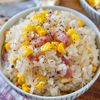 【とうもろこしとベーコンの炊き込みご飯】うどんスープで絶品!の工程3