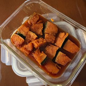 あんこ好きの作ってみた!投稿(レンジでしっとりホクホク‎『かぼちゃの煮物』)