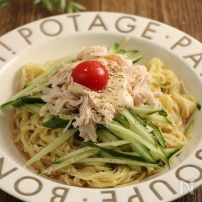 簡単！サラダ冷やし中華　カレーソース