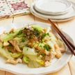 鶏むね肉と白菜のザーサイ炒め