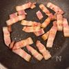 蓮根とひじきとベーコン《カフェ風♡サラダ》の工程1