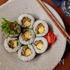 水菜と肉みその簡単のり巻き