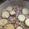 めんつゆバターで【さつまいもの鶏そぼろ煮】の工程3