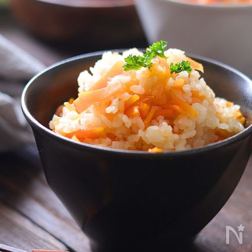 子供に野菜食べさせたい!人参飯♪炊き込み