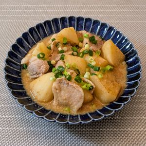 𝔂𝓾𝓶𝓲🍓の作ってみた!投稿(【豚と長芋の甘辛味噌煮】豚バラをさっぱり仕上げる10分煮物♪)