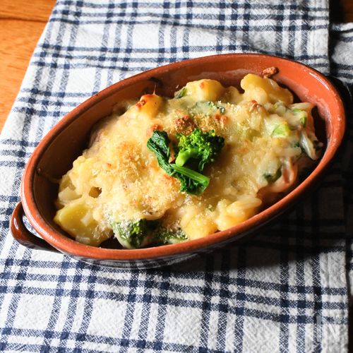春の味!菜の花のポテトグラタン
