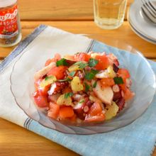 タコと香味野菜のメキシカンマリネ