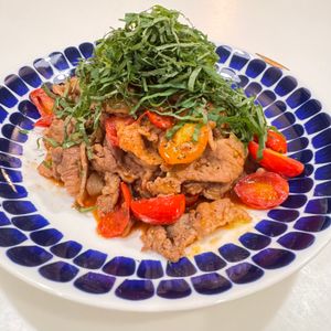 yucariの作ってみた!投稿(白米なしではもったいない『豚こまトマトのスタミナ炒め』)