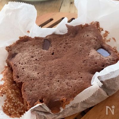レンジで即席!水だけで⁈【米粉チョコパン】