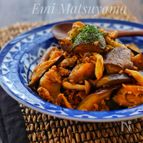 ＊なすとしめじとひき肉のカレー風味ケチャップ炒め＊