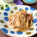 【豚こまとごぼうのほっこり煮】節約/焼肉のたれ