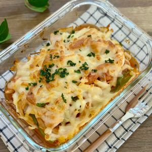 のりのり🐾🎀🤍の作ってみた!投稿(トースターで簡単！おつまみにも嬉しい「えのき焼きナポリタン」)
