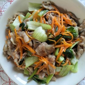 579335の作ってみた!投稿(豚肉がもっちり！【青梗菜と豚肉の中華風炒め】)