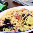 【簡単！必見です】なすと生ハムの冷製パスタ