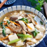 小松菜と豆腐のだし醤油あん【#胃腸にやさしい #デパ地下風】