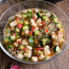 切って和えるだけのご飯泥棒「長芋ときゅうりのザクポリ梅だし」