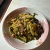 1253866の作ってみた!投稿(牛こまとじゃがいもとピーマンとしめじのオイスター炒め)
